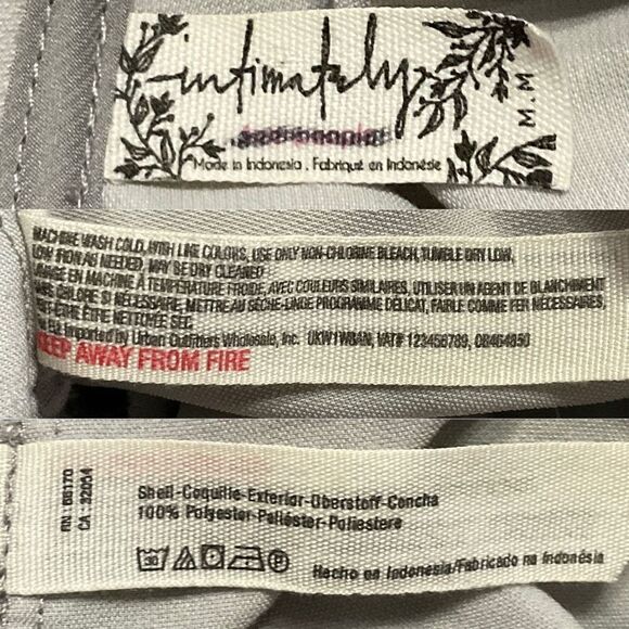 Free People Gray Velvet Easy Swing Peplum Camisole Medium - Picture 6 of 7